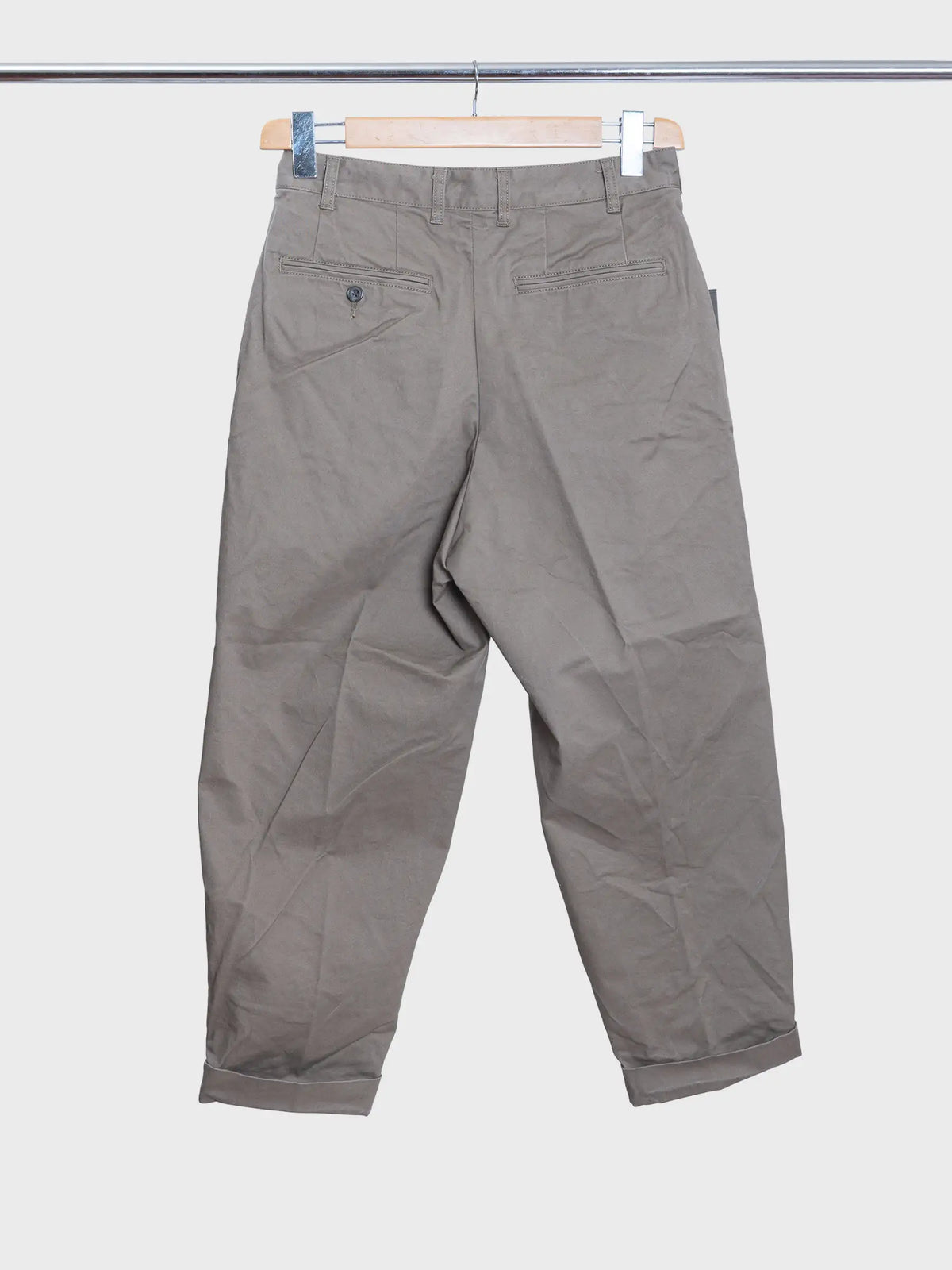 2 Pleats Twill Olive
