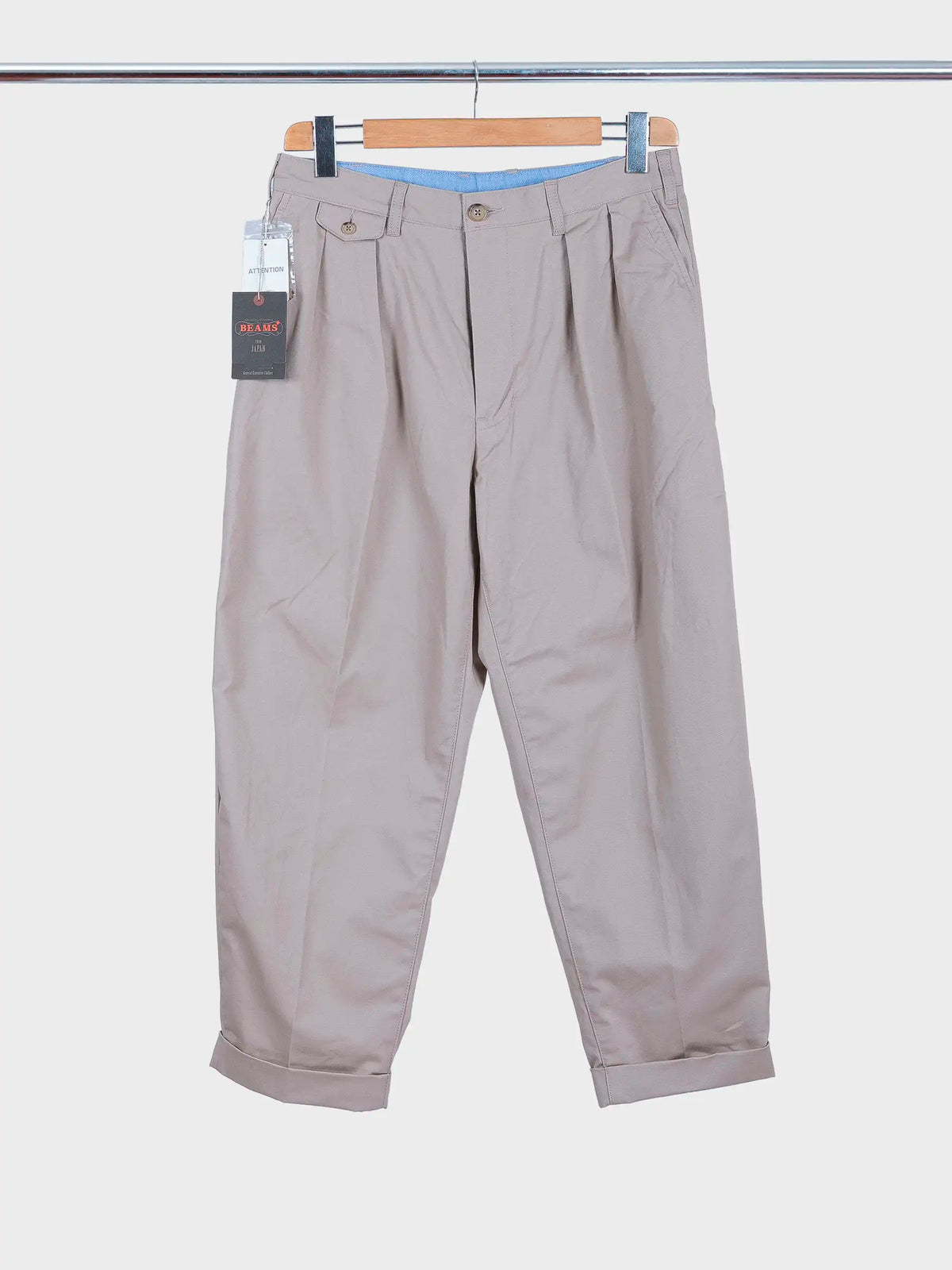 2 Pleats Twill Khaki