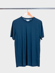 Jakob Cotton Crepe T-Shirt Dark Navy