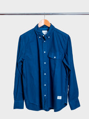 Algot Relaxed Overdyed Oxorfd Shirt Workwear Blue