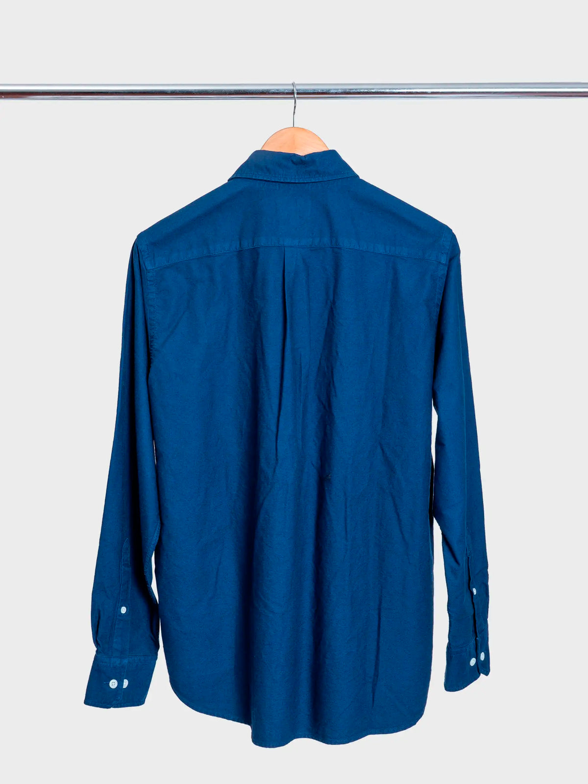 Algot Relaxed Overdyed Oxorfd Shirt Workwear Blue