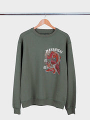 Tiger Dragon Tour Crew Sweat Olive