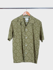 Mads Batik SS Shirt Moss Green