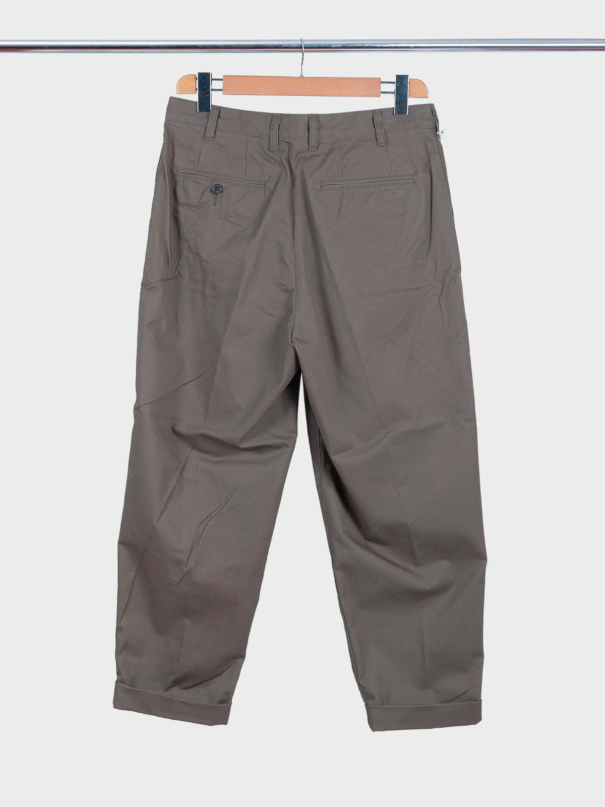 2 Pleats Twill Olive