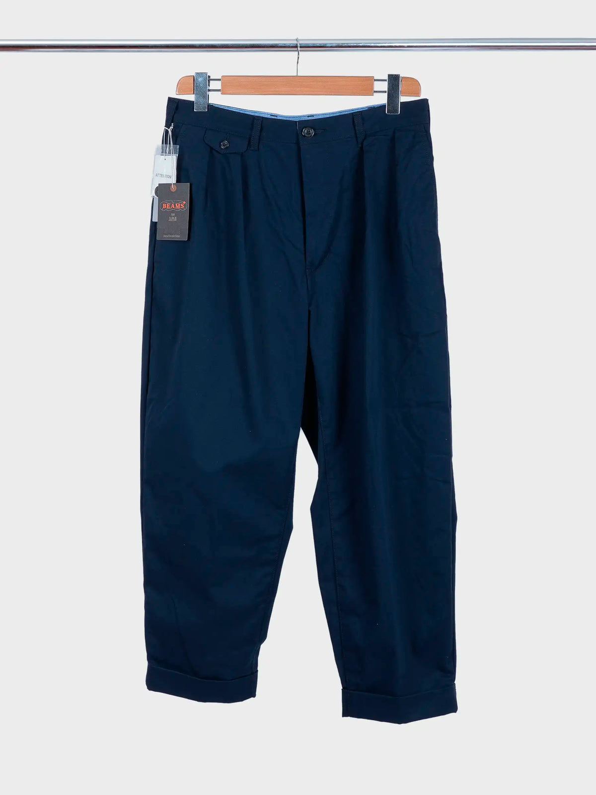 2 Pleats Twill Dark Navy