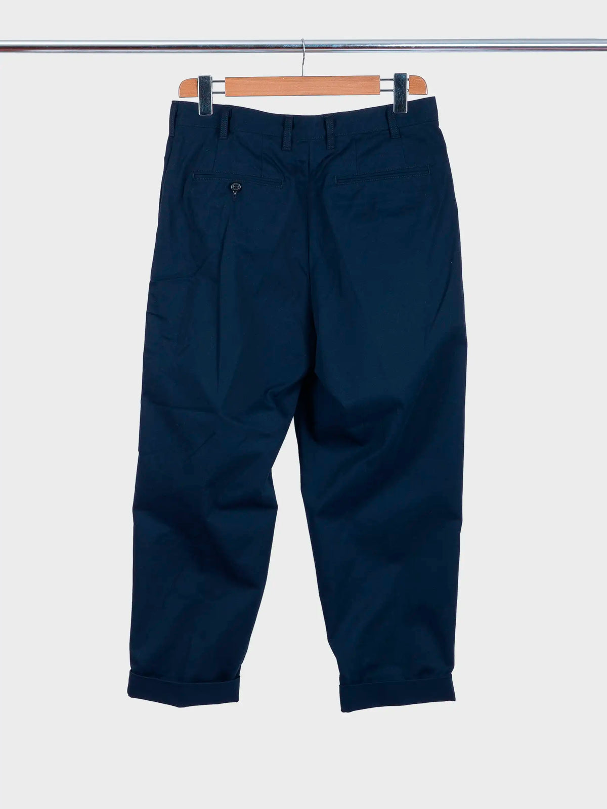 2 Pleats Twill Dark Navy