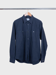Falster Tencel Oversize Shirt Dark Navy