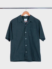 Carsten Cotton Tencel Shirt Black Olive