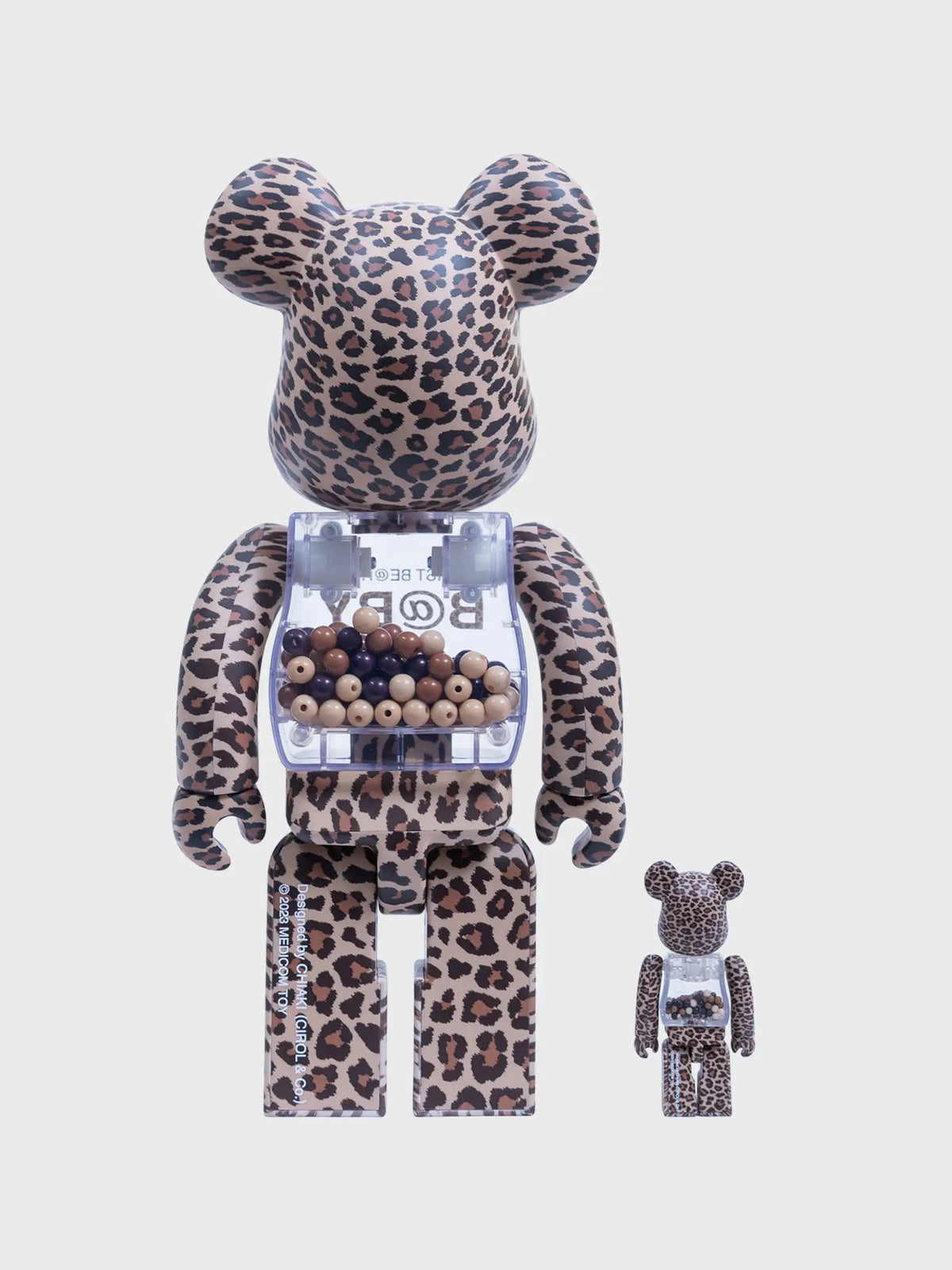 Bearbrick 400% + 100% Bearbrick My First Baby Leopard