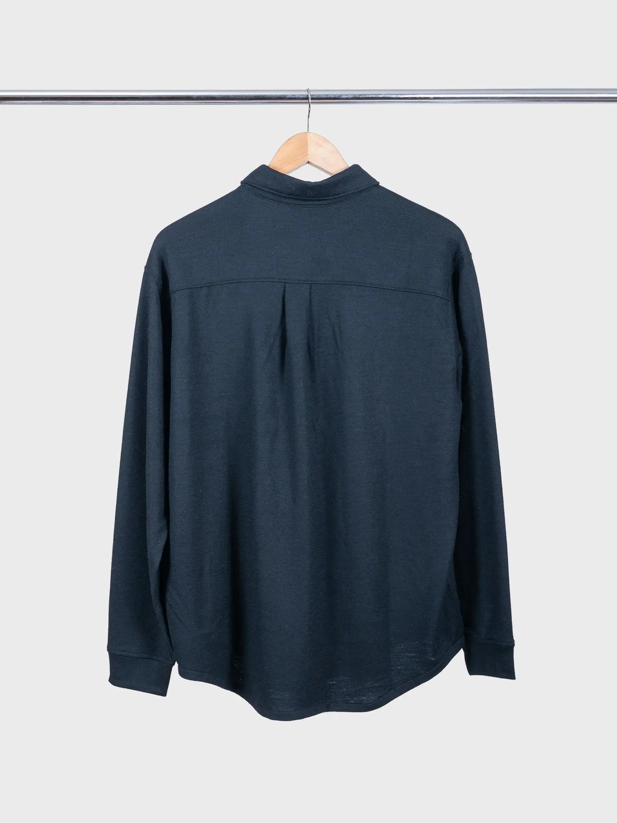 Wool Button Up Black