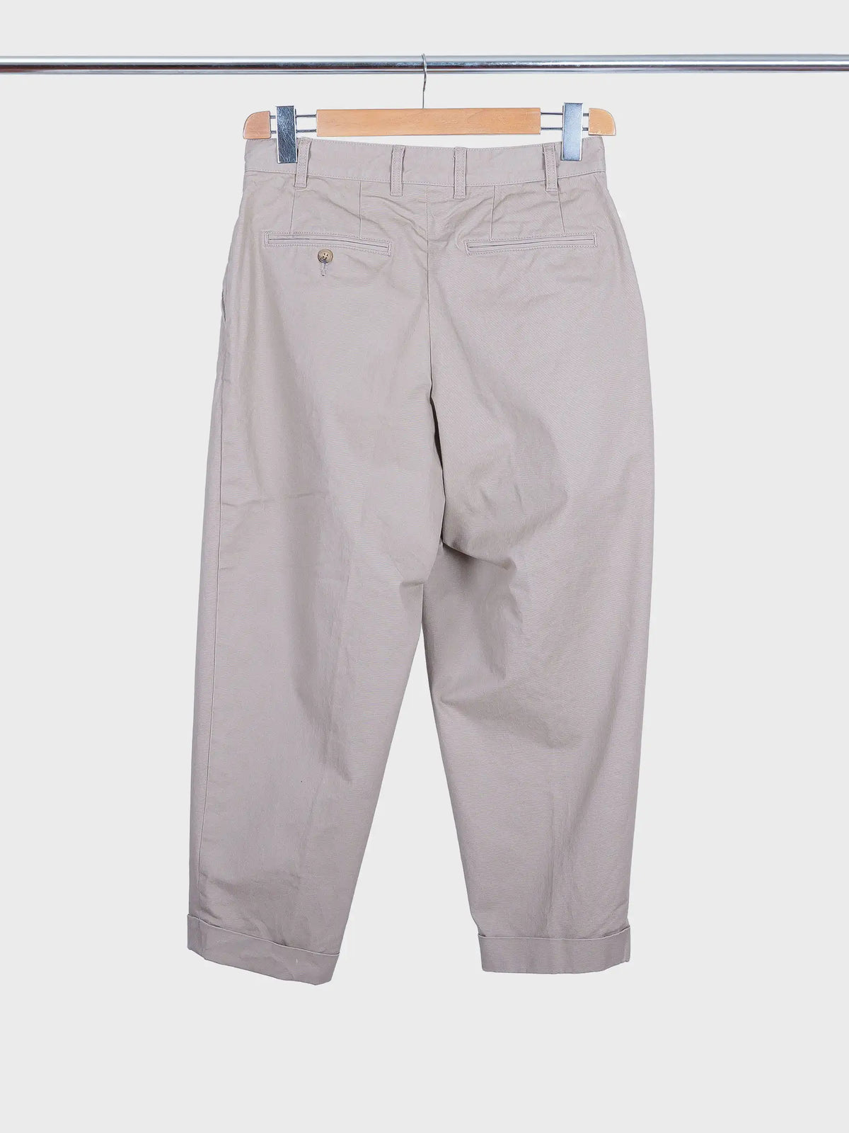 2 Pleats Twill Tapered Khaki