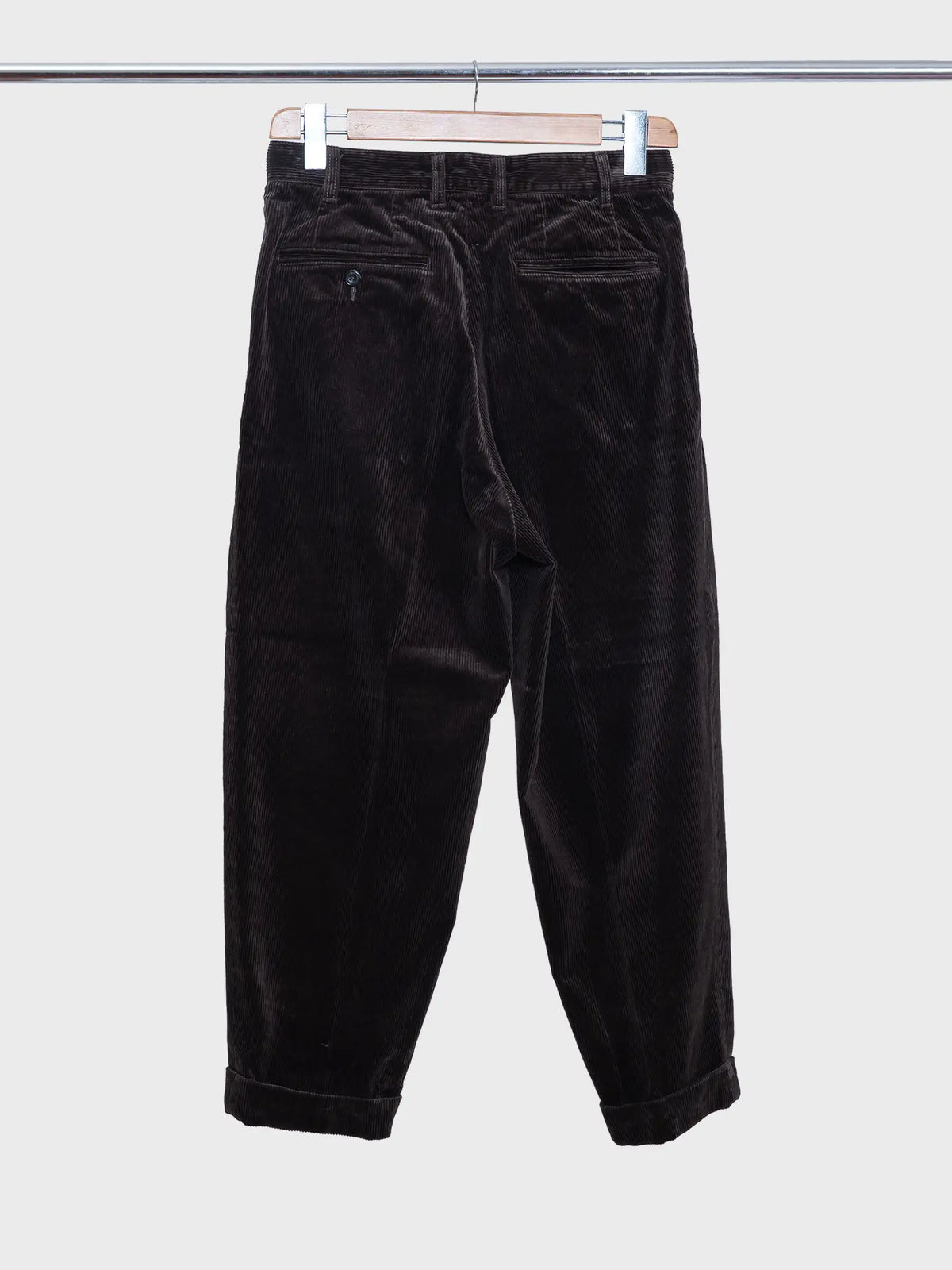 2 Pleats Corduroy Brown