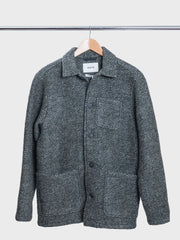 Ormiston Jacket Herringbone Wool in Moss