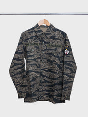 Bonsai Tigerstripe L/S Utility Shirt Mint Gold
