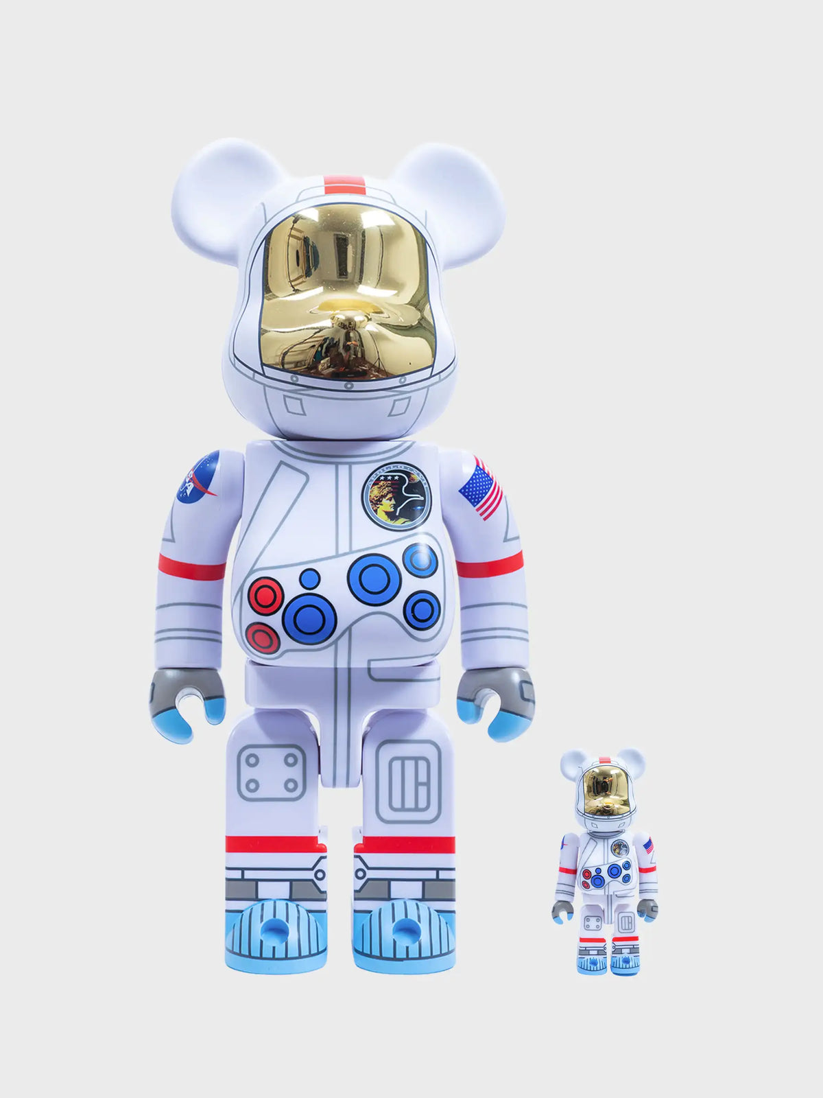 Bearbrick 400% & 100% Bearbrick Set - Apollo 17 Astronaute (NASA)