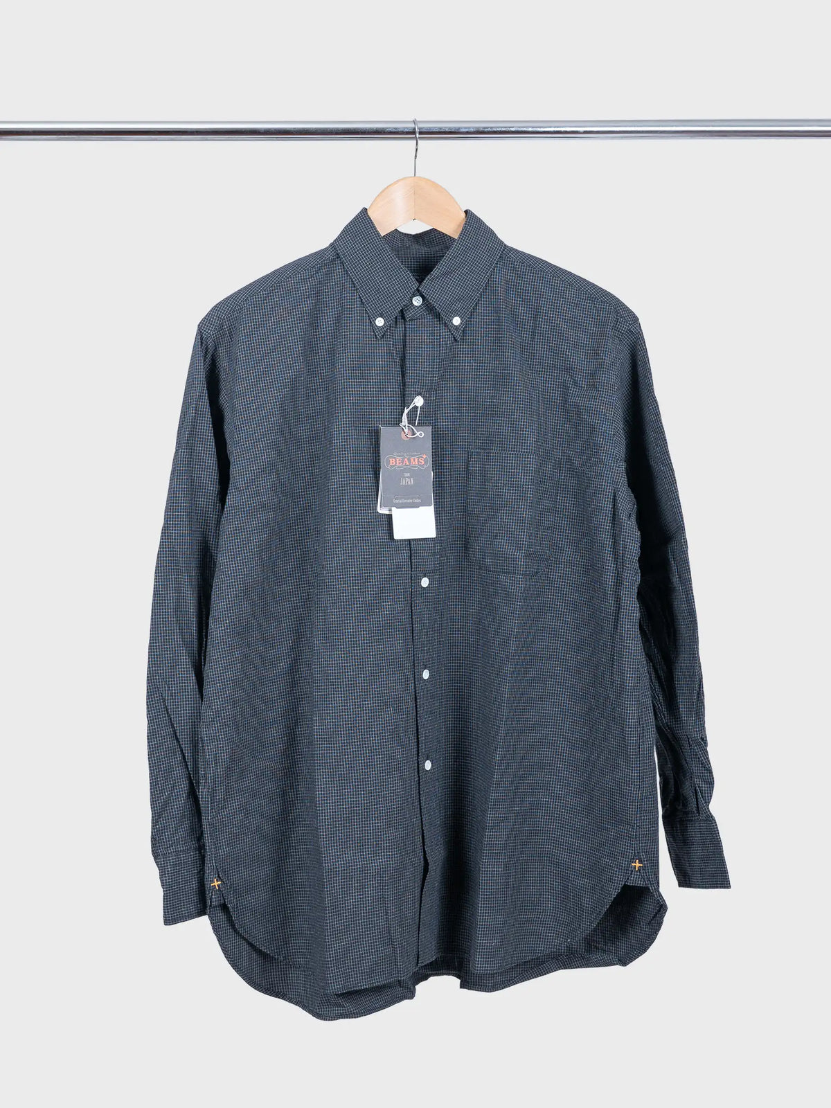 BD Classic-fit Graph Plaid Shirt Black