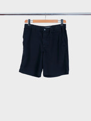 Ezra Relaxed Organic Stretch Twill Short Black