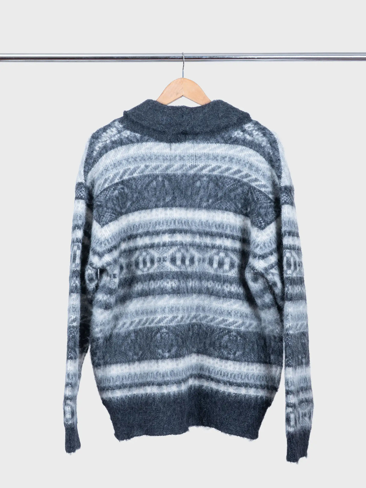 Shawl Collar Cardigan  Shaggy 3G