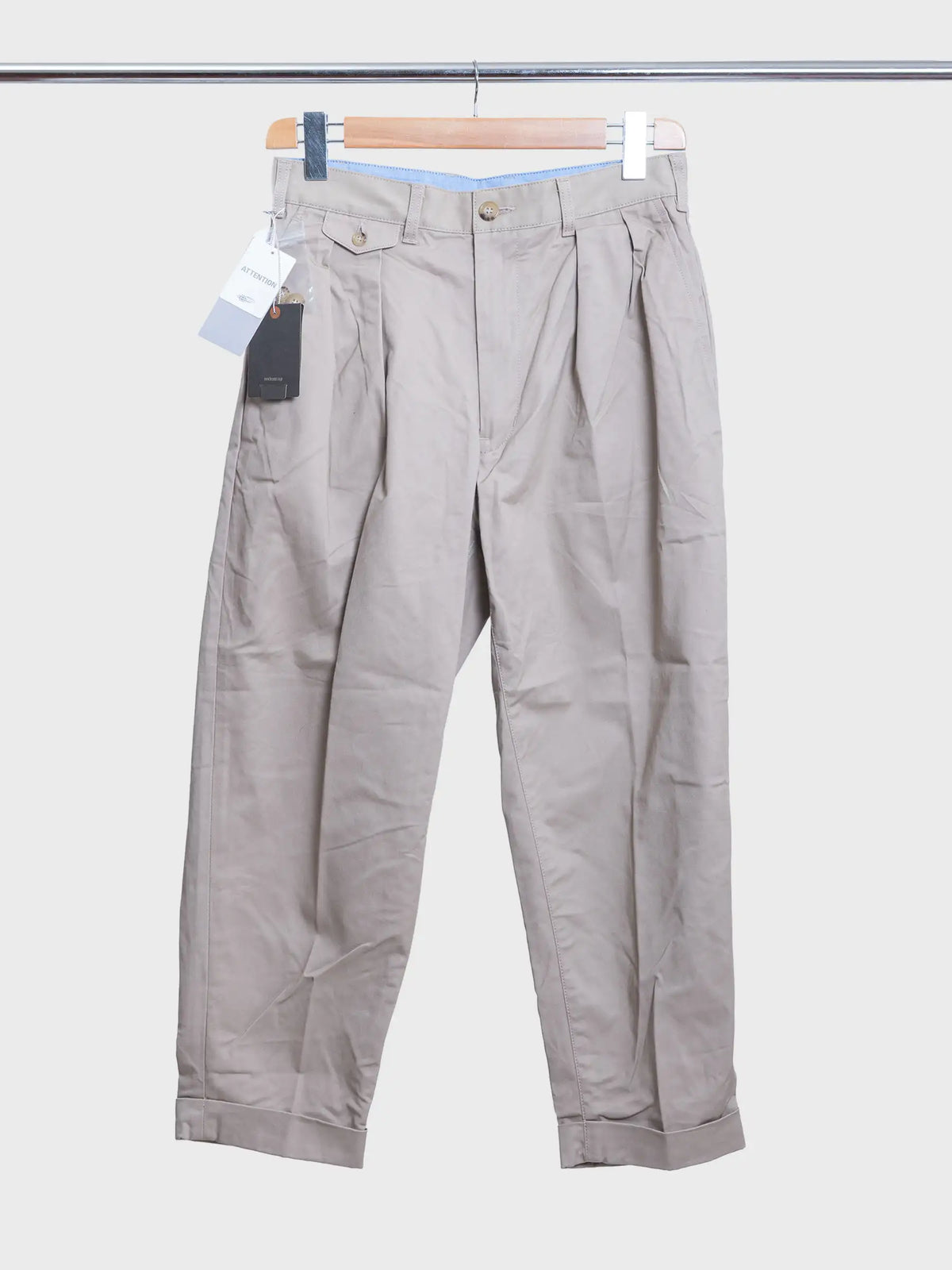 2 Pleats Twil Khaki