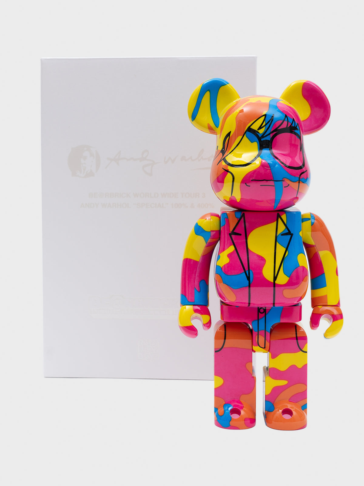 Bearbrick 400% + 100% Andy Warhol Special