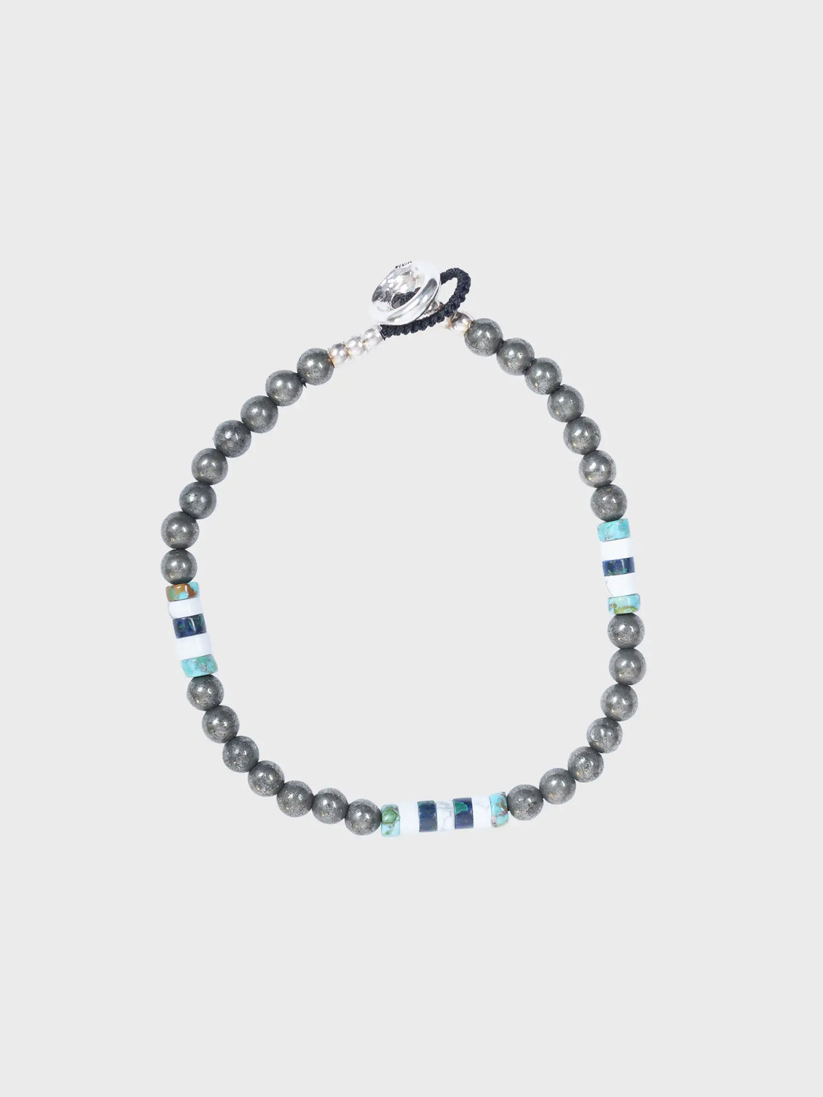 4mm Stone Bracelet Pyrite