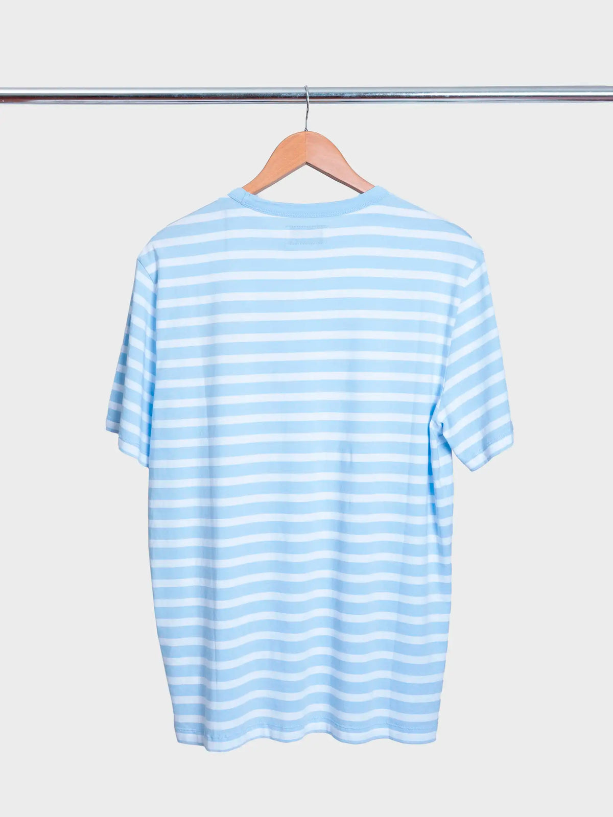 SS Tee Stripe Dreamblue White